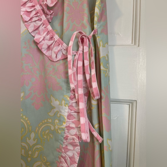 Shrimp and Grits Wrap Pink And Green Dress Girls size 8 - Picture 2 of 6